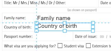 Ajuste de espaço reservado