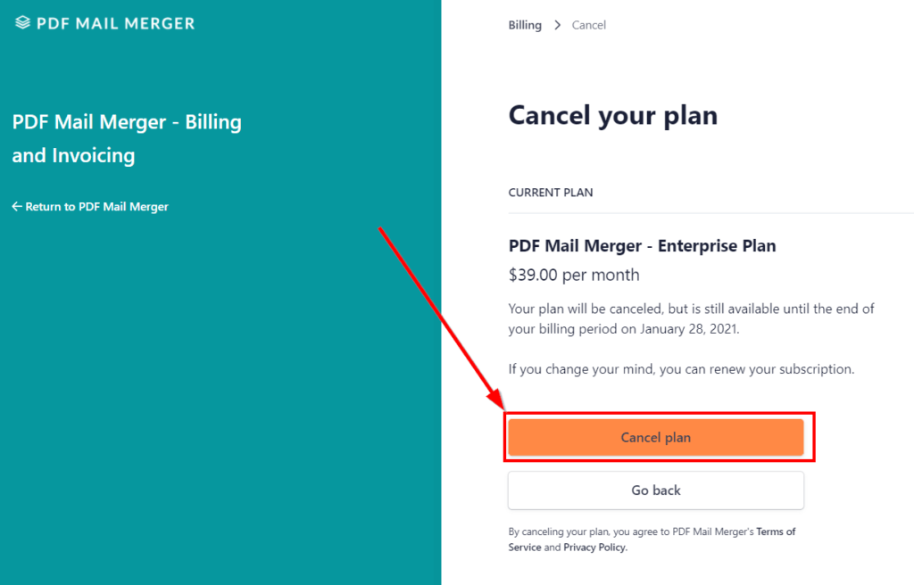 2020 12 30 11 53 12 Cancel plan PDF Mail Merger Billing