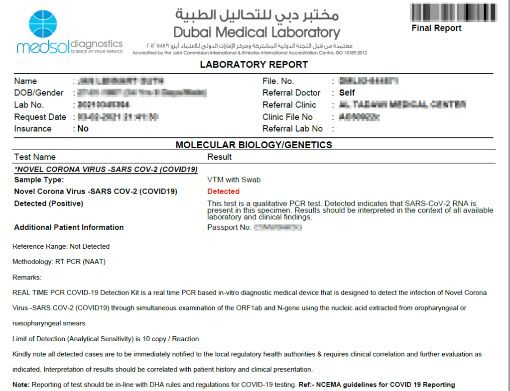 Wie erstellt man Covid-19 PCR-Testergebnisse / Impfbescheinigungen? 1 Test2