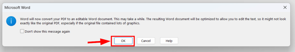 Convierte el documento.