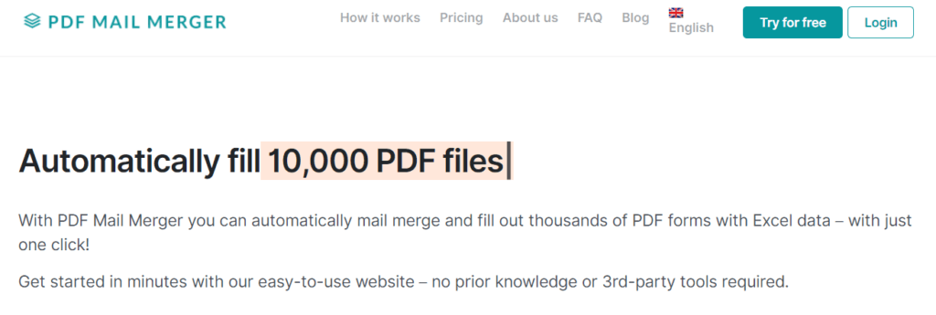 pdf mail merger