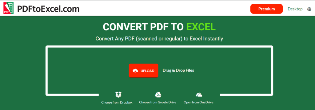 PDF para Excel