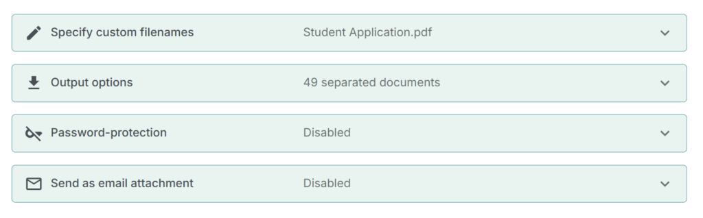 customization options